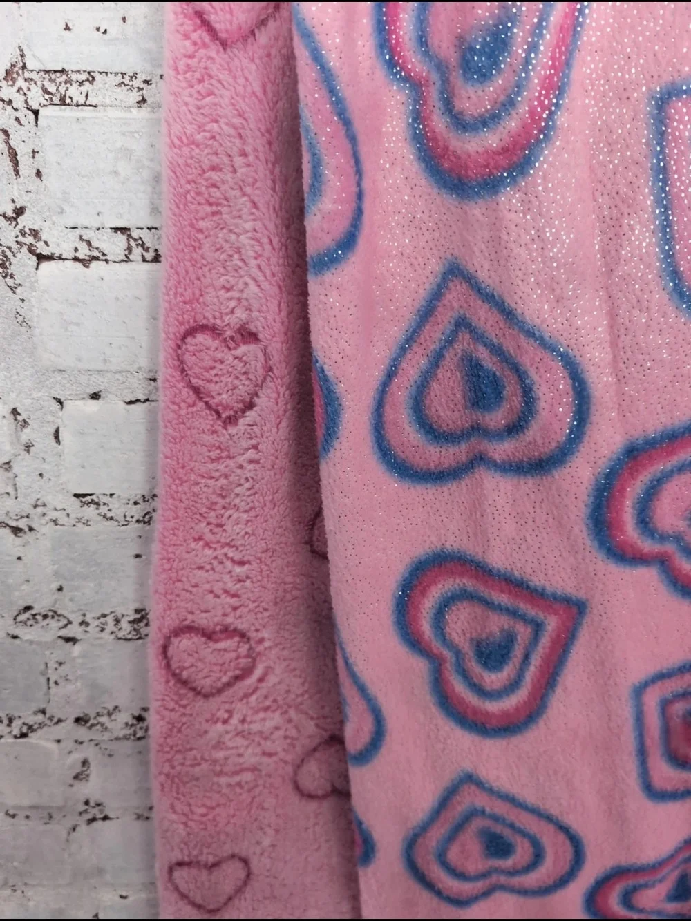 2pk Pink Heart Kids Pj Pants